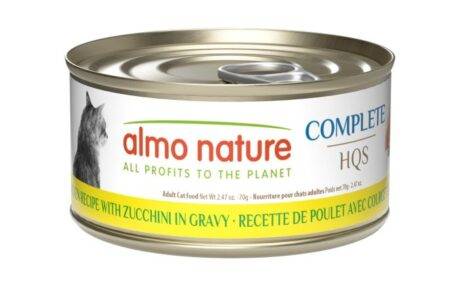 Almo Nature HQS Complete Cat Food - Chicken Recipe With Zucchini In Gravy 70g