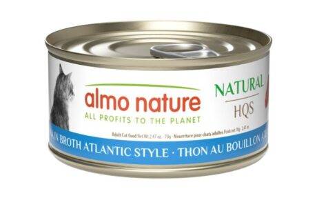 Almo Nature HQS Natural Cat Food - Atlantic Tuna In Broth 70g