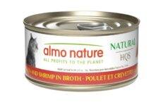 Almo Nature HQS Natural Cat Food - Chicken With Shrimps In Broth 70g