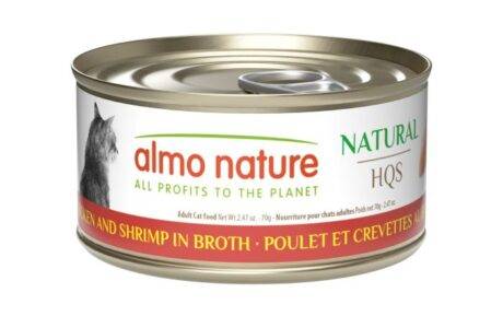 Almo Nature HQS Natural Cat Food - Chicken With Shrimps In Broth 70g