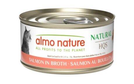 Almo Nature HQS Natural Cat Food - Salmon In Broth 70g