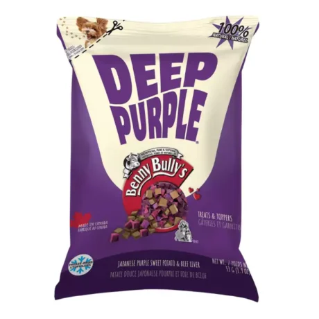 Benny Bullys Dog Treats - Deep Purple - Beef Liver And Japanese Purple Sweet Potato 55g
