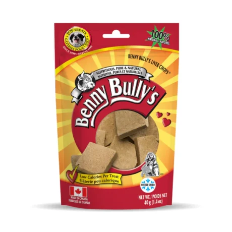 Benny Bullys Liver Chops Dog Treat 40g