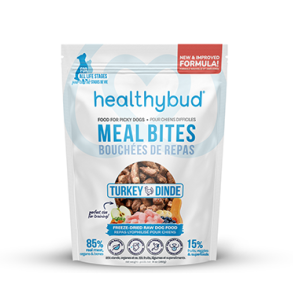 healthybud Turkey Meal Bites with Superfoods Freeze-Dried Raw Dog Food 397gm