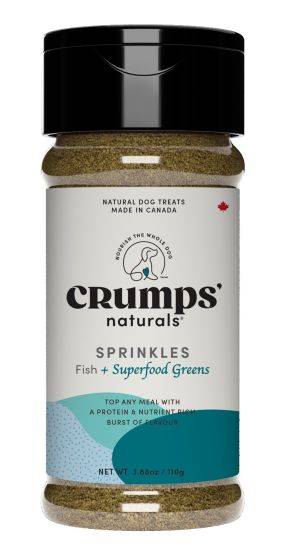 Crumps Sprinkles Fish + Superfood Greens Meal Topper Dog 110g