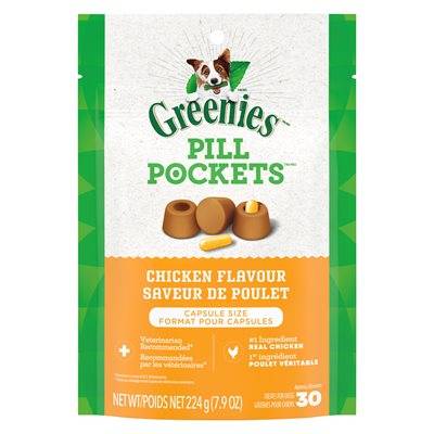 Greenies Pill Pockets Dog Chicken 7.9oz Capsule