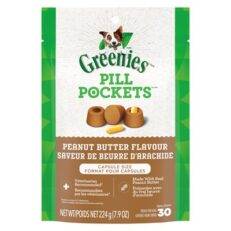 Greenies Pill Pockets Dog Peanut Butter 7.9oz Capsule