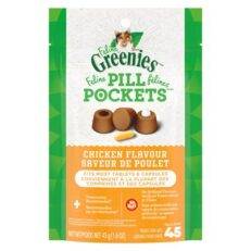 Greenies Pill Pockets for Cats Chicken Flavor 1.6oz