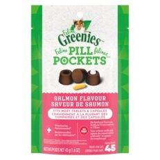 Greenies Pill Pockets for Cats Salmon Flavor 1.6oz